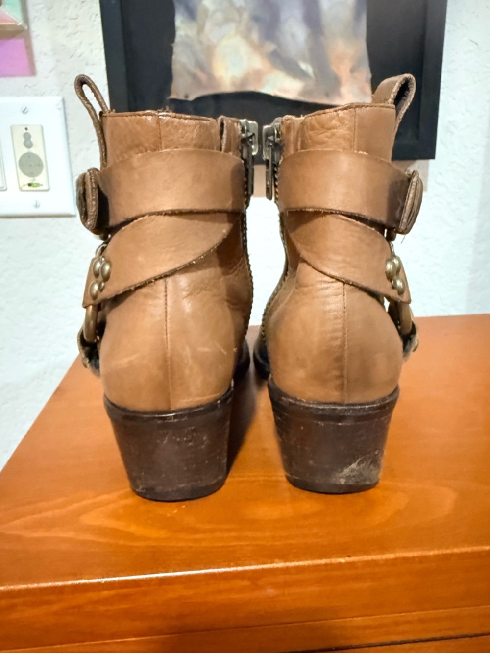 Cole Haan G Series Leather Ankle Boot Tan 8.5 - Picture 4 of 7